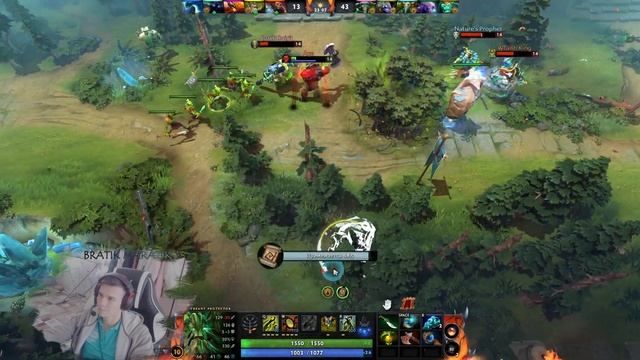 С АГАНИМОМ ПОМОГ КОМАНДЕ СДЕЛАТЬ КАМБЕК. Treant Protector. ДОТА 2 смотреть онлайн