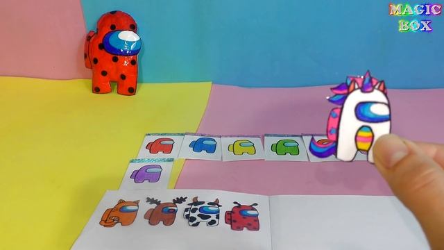 Мини коллекция амонг ас бумажные сюрпризы смотреть онлайн