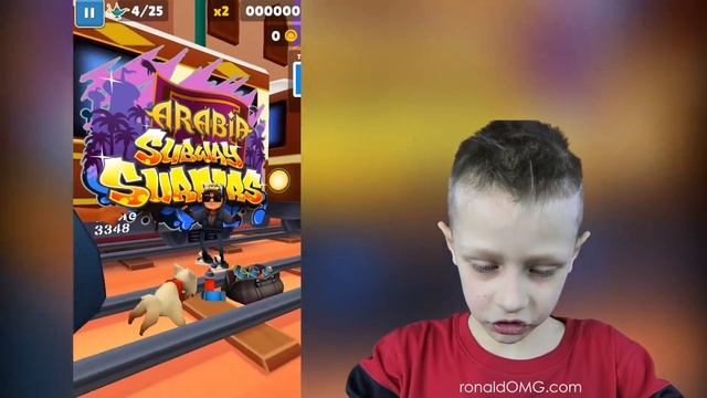 Subway Surfers #1 - escaping the police and his vicious dog | KID GAMING смотреть онлайн