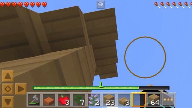 Выживание в minecraft #7 делаем трамплин к бассейну в minecraft! Дима minecraft!