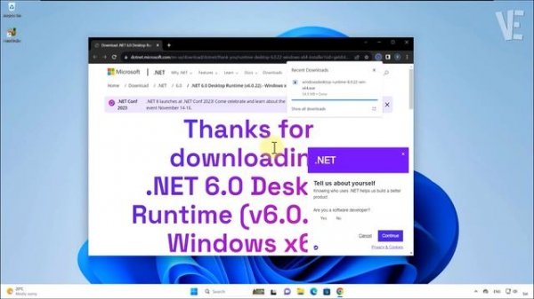 You must install .NET Desktop Runtime to run this application in Windows 11 / 10 /8/7 - How To Fix