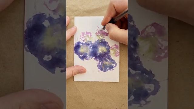 Открытка с помощью цветов. Поделка из природного материала своими руками смотреть онлайн