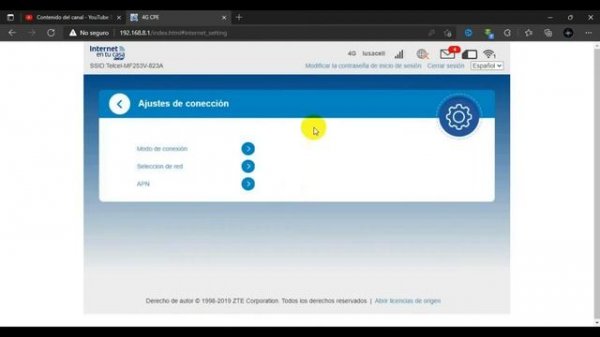como configurar modem zte MF253V