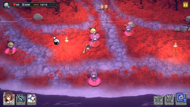 Touhou Monster TD | Stage 19 - Story Mode - Lunatic - 3 Stars. смотреть онлайн