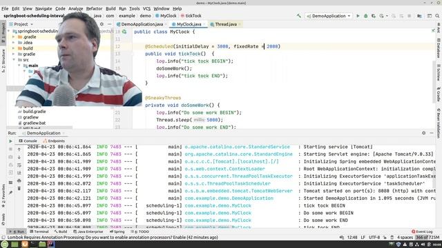 Spring Boot Scheduling and new Threads смотреть онлайн