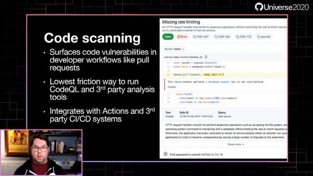GitHub Advanced Security round-up - GitHub Universe 2020 смотреть онлайн