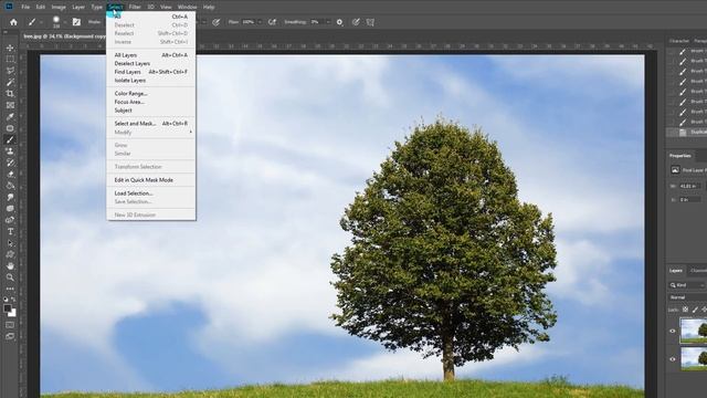 120: Zor Seçimleri Dekupe Etmek | Ağaç Dekupe | Arka Planı Silme | Photoshop Dersleri смотреть онлайн