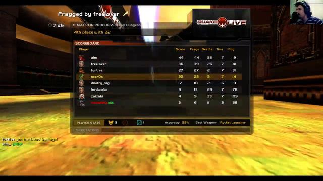 Quake Live с Некросом, Матвеем и у Саши бобмит жёстко ! смотреть онлайн