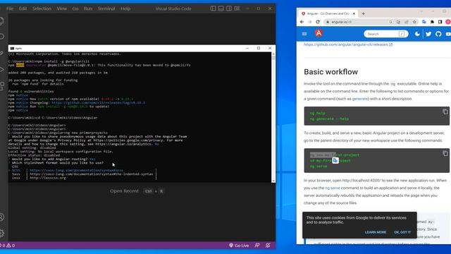 como INSTALAR ANGULAR en VISUAL STUDIO CODE ✅ смотреть онлайн