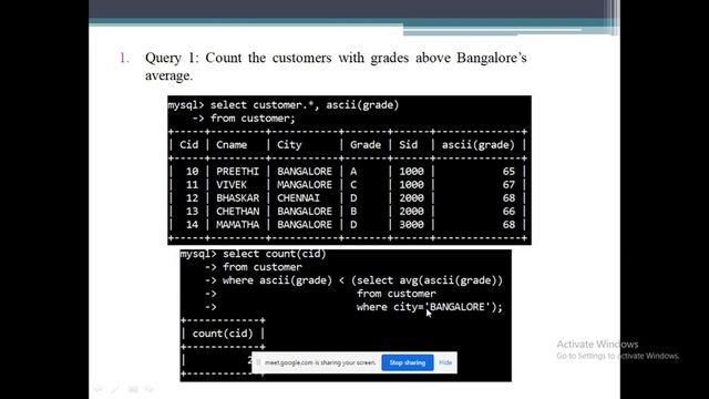 DBMS LAB PROGRAM 2 - ORDER DATABASE смотреть онлайн