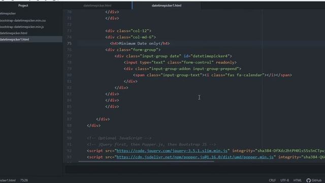 bootstrap datetimepicker advanced features смотреть онлайн