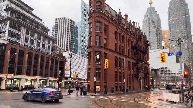 [4K] Flatiron Building Downtown Toronto Walking Tour смотреть онлайн
