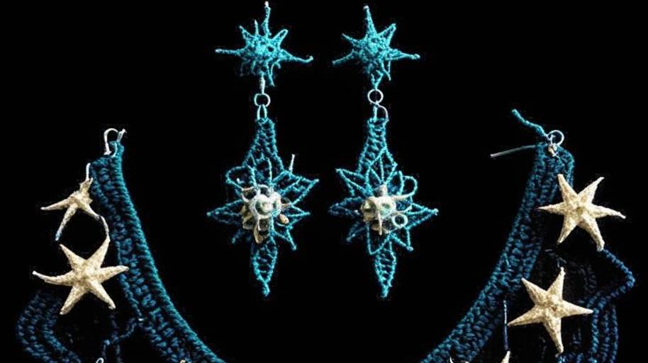 Украшения: звезды, планеты, космос от нейросети. ПОДБОРКА №2. ВЯЗАНИЕ. смотреть онлайн