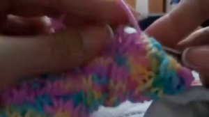 Закрытие резинки 2*2 крючком