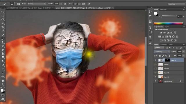 PHOTOSHOP TUTORIAL | PHOTO MANIPULATION (CORONA VIRUS - COVID 19) смотреть онлайн