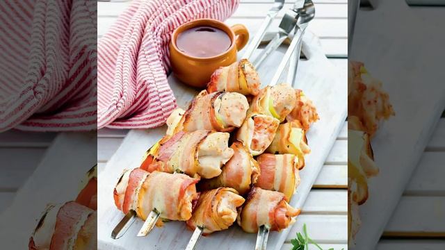 Шашлычки из курицы с луком-пореем рецепт приготування в описах смотреть онлайн