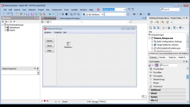 Curso de Delphi XE8 - Aula 06 - Adicionando Componentes смотреть онлайн