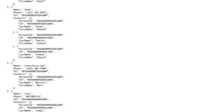 Salesforce: Insert two objects from JSON? смотреть онлайн
