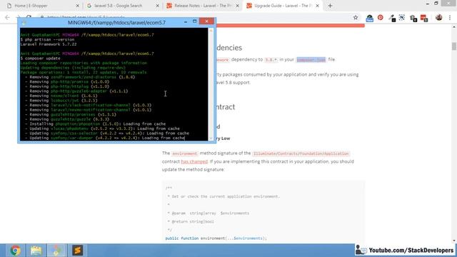 Upgrade Laravel 5.7 to 5.8 смотреть онлайн