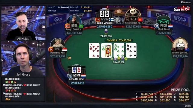 WSOP 2022 Mystery Bounty Poker FINAL TABLE смотреть онлайн