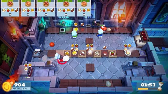 Overcooked 2. Story 3-3 | 3 players online coop 4 stars | Score: 2500 смотреть онлайн