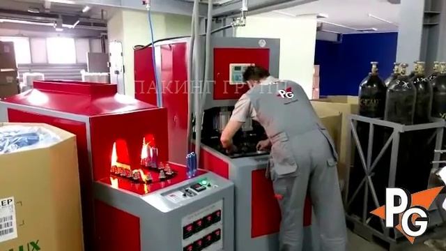 Полуавтомат выдува JD-88A. Выдув 5-литровой бутылки. смотреть онлайн