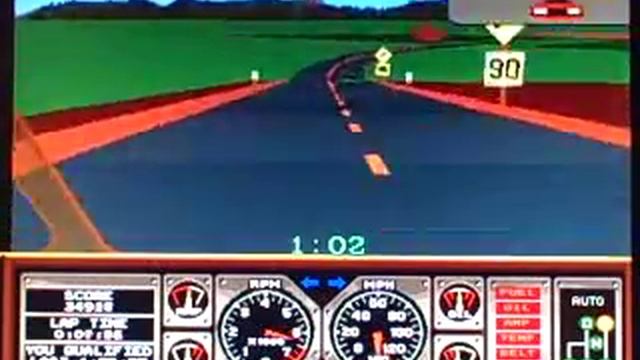 Atari - Hard Drivin' смотреть онлайн