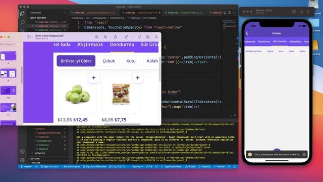 React Native Getir Clone #7 - Ürün Listeleme Sayfası için Filtering Componenti Oluşturma смотреть онлайн