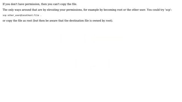 How do I copy a file/folder from another user's home directory in Linux? (4 Solutions!!) смотреть онлайн
