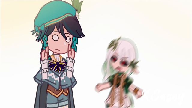 CUTE COMBO ATTACK!! || Ft. Venti & Nahida || Genshin Impact || gacha смотреть онлайн