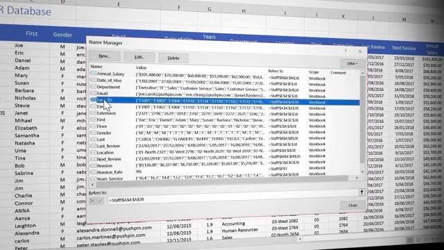 Managing Named Ranges смотреть онлайн