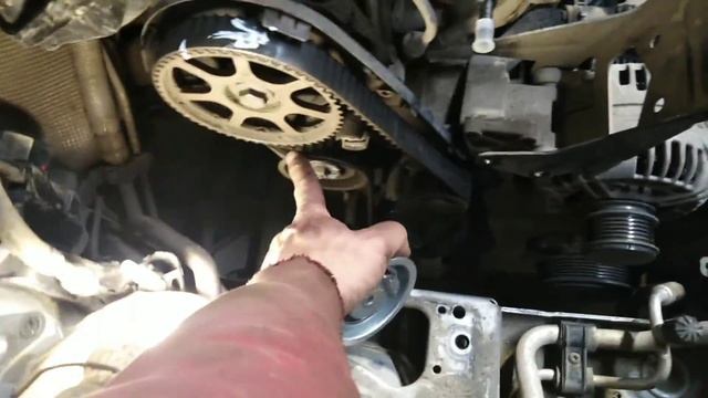 Шкода октавия 1.6 BSE замена грм, помпы, сальников