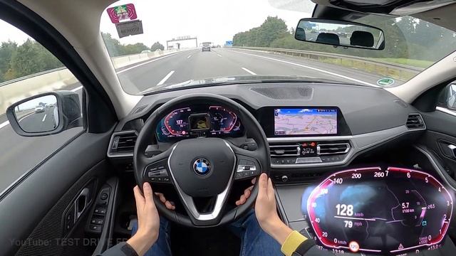 2022 BMW 318i G20 156 PS HIGH SPEED AUTOBAHN DRIVE POV