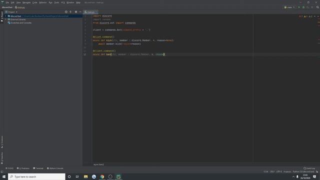 Python: Making a Discord bot (Part 6: Kick/Ban) смотреть онлайн