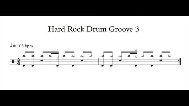 Hard Rock Drum Loop 3 (103 bpm) | Drum Groove | Drum Track | Drum Beat | Drums Only | Metronome смотреть онлайн