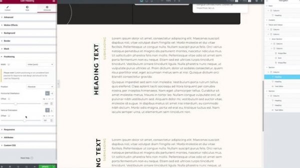 Creating Vertical Text in Elementor