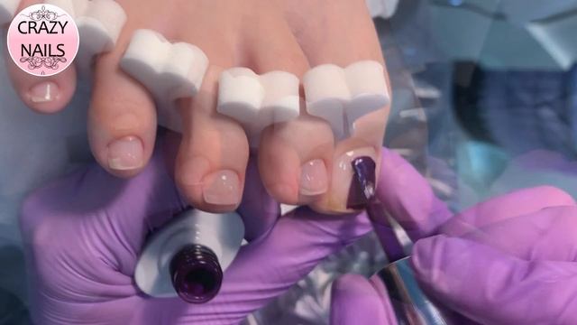 НОВЫЙ ФОРМАТ❗️ПЕДИКЮР на клиенте.РЕМОНТ ногтка акригелем. смотреть онлайн