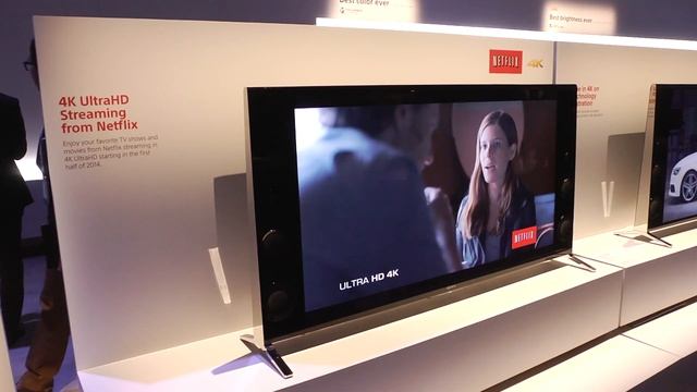 CES 2014: Sony Stand tour including 4K TVs, 4K streaming and Hi-res audio. смотреть онлайн