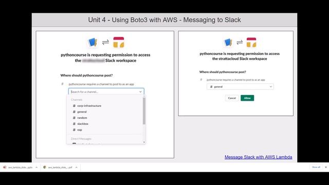 Sending Messages to Slack Using Python/Boto3 смотреть онлайн
