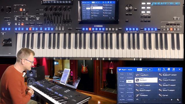 #136 Trompete am Keyboard spielen | Keyboardkurs für Anfänger mit Helmut Eder live am Yamaha Genos смотреть онлайн
