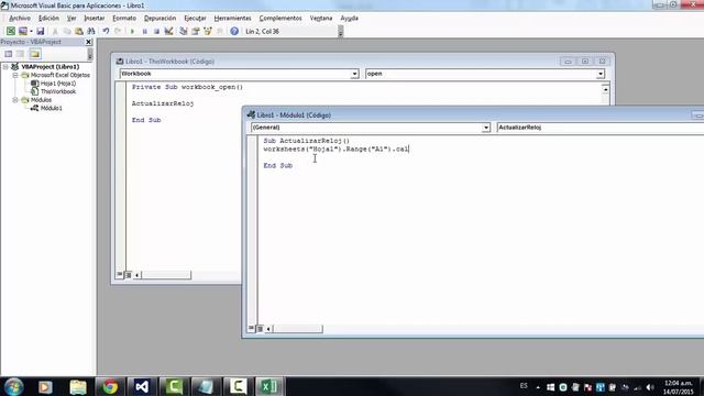 Crear un Reloj en Excel 2013 y Visual Basic смотреть онлайн