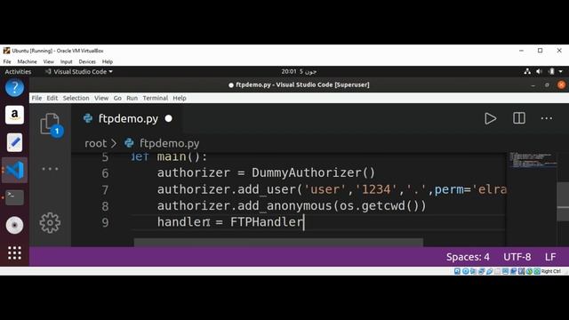 Python FTP server смотреть онлайн