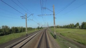 Омск Новосибирск в кабине машиниста поезда From Omsk to Novosibirsk in the cab