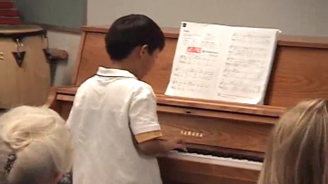 Amazing Grace, April 24, 2008, AnAn's School Recital, Piano смотреть онлайн