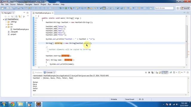 How to convert HashSet to array object? | Java Collection Framework смотреть онлайн