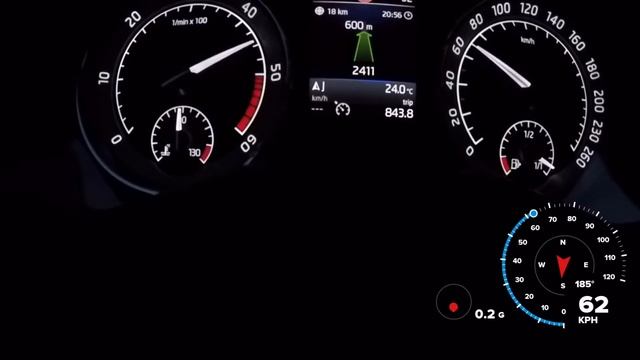 Škoda Superb 2.0 TDI 140kW DSG 2017 0-100 KM/H with GPS смотреть онлайн