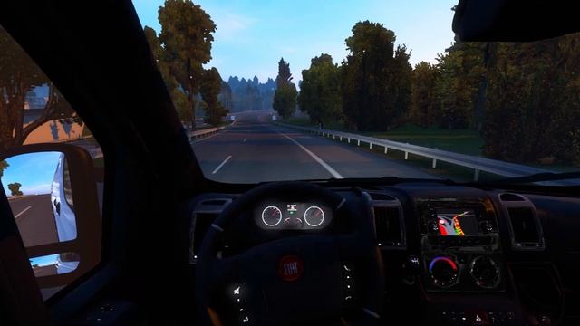 Fiat Ducato Van POV Drive - ETS2 Gameplay Evening Drive смотреть онлайн