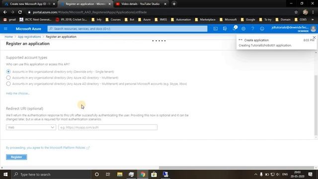Create Echo Bot using Azure Bot Service смотреть онлайн