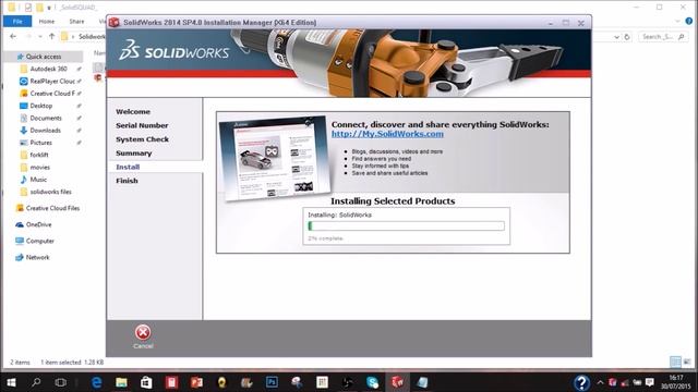 How to Install SOLIDWORKS 2014 in Window 10 смотреть онлайн