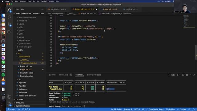 How to create your own Pagination in React and TypeScript with tests (Part 2) смотреть онлайн